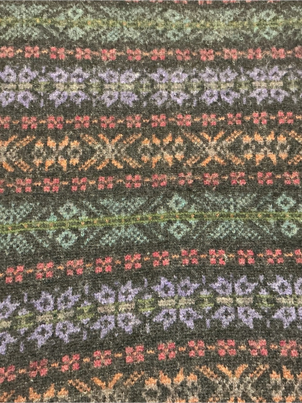 Lands' End Vintage Shetland Wool Fair Isle Sweater XL Made in Scotland - Picture 4 of 8